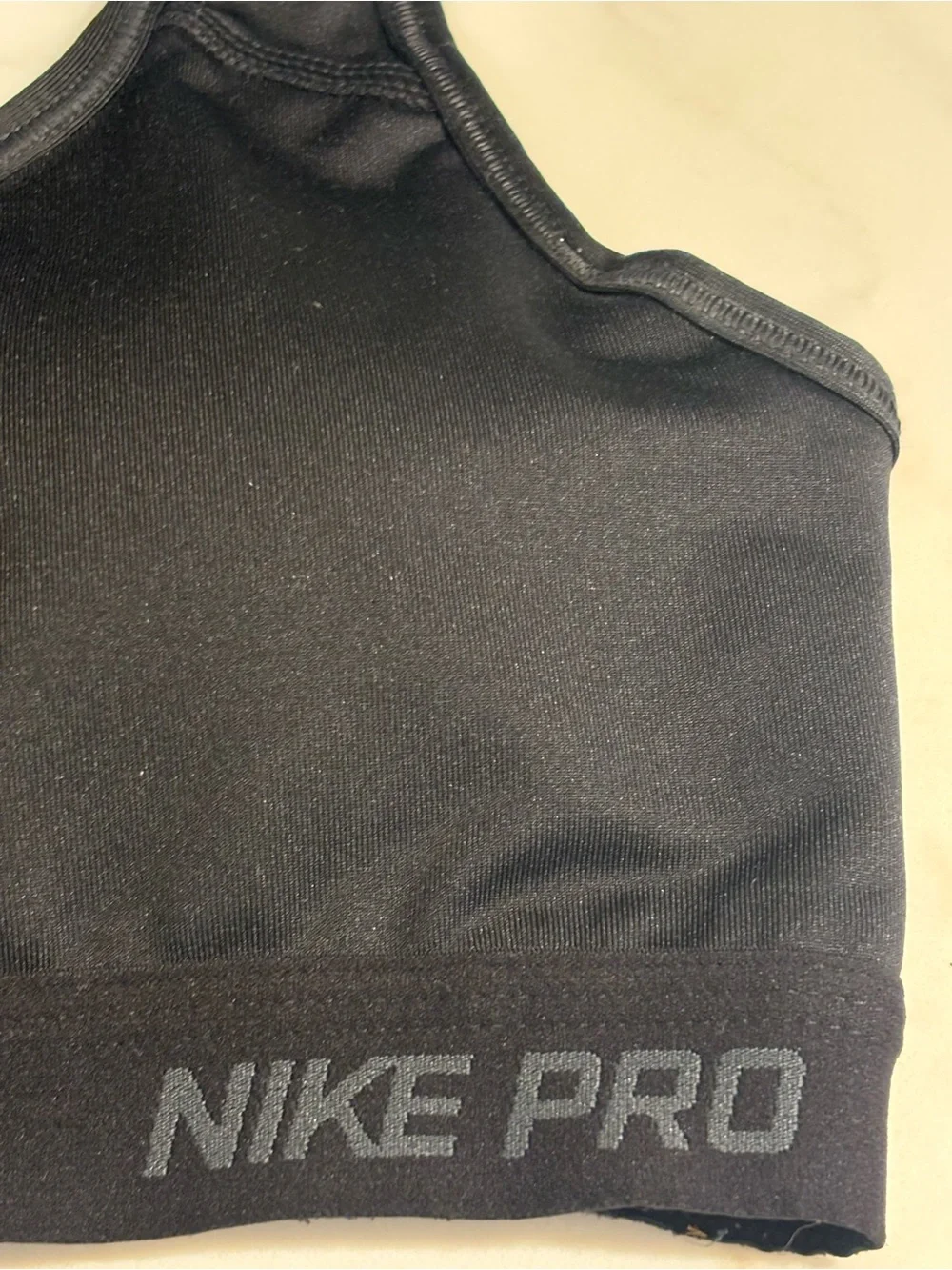 Nike Pro Black Medium-Support Racerback Sports Bra, size Small